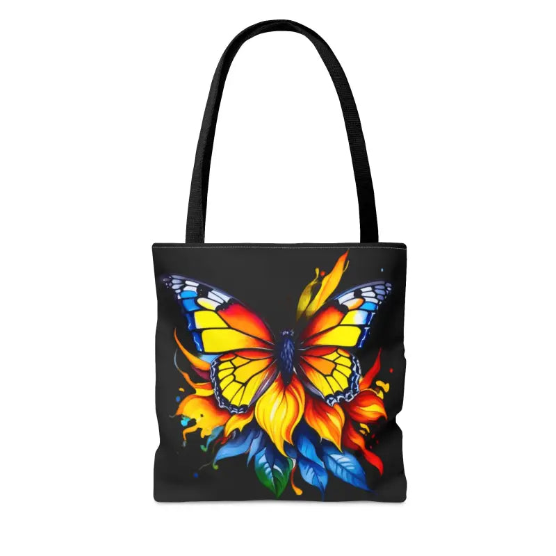 Vibrant Butterfly Print Tote Bag: Style Meets Functionality - Bags