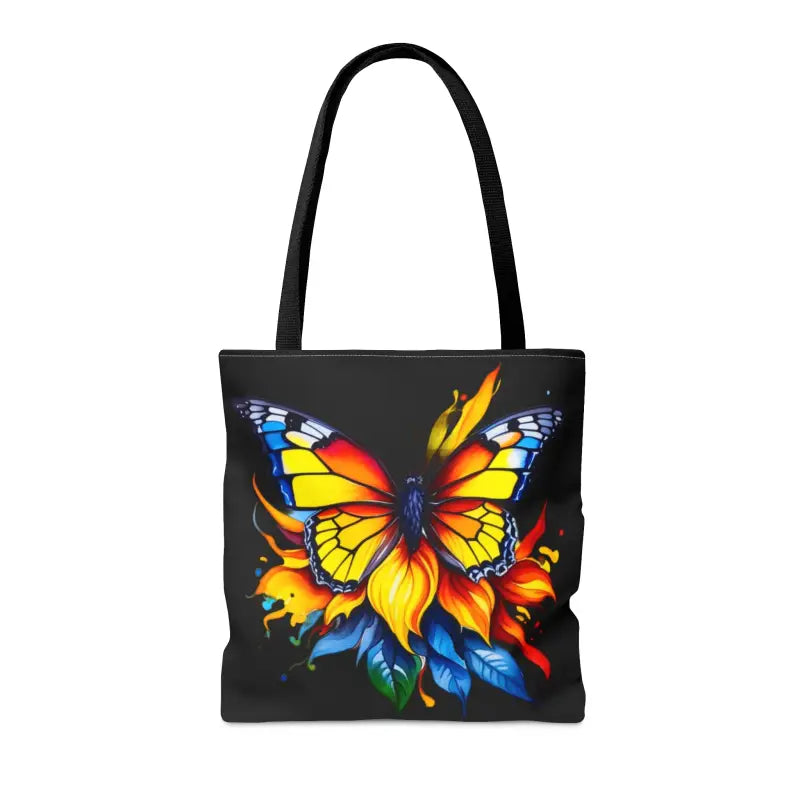 Vibrant Butterfly Print Tote Bag: Style Meets Functionality - Bags