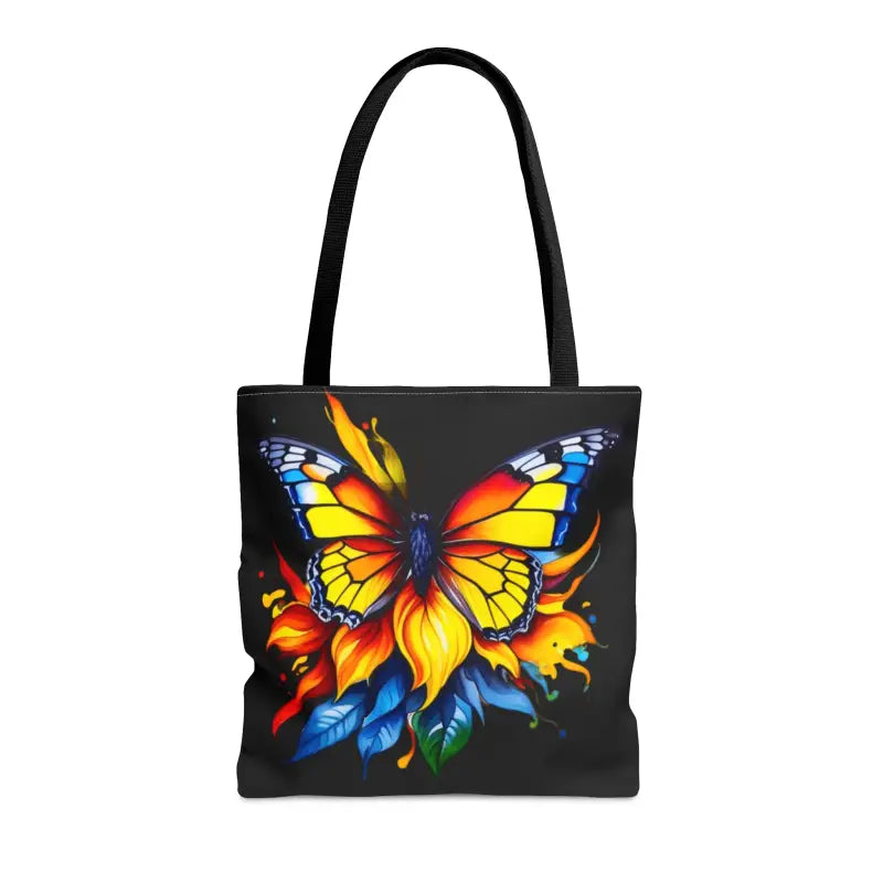 Vibrant Butterfly Print Tote Bag: Style Meets Functionality - Bags