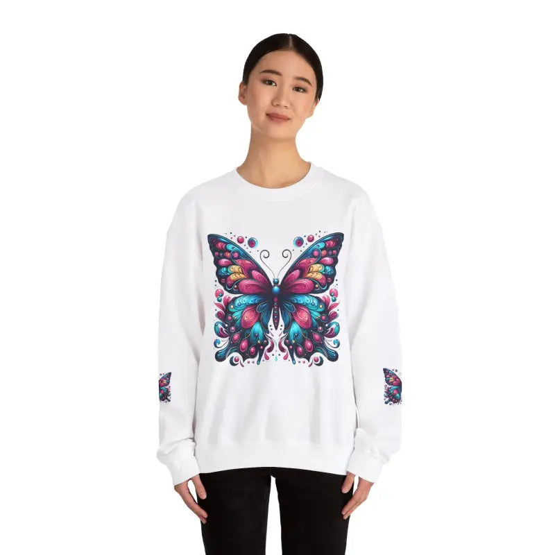 Your Style with Unisex Heavy Blend Butterfly Sweatshirt