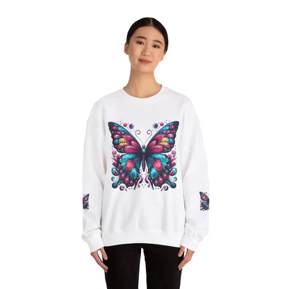 Your Style with Unisex Heavy Blend Butterfly Sweatshirt