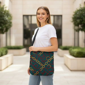 Vibrant Chic Adjustable Tote - Unique Chain Charm - Dipaliz - Bags