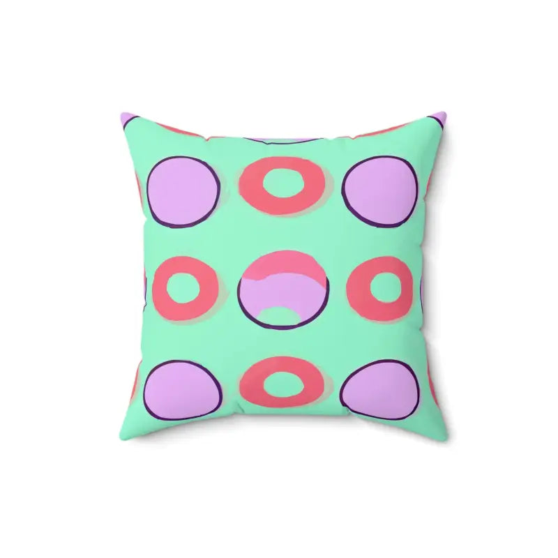 Elevate your Space with a Colorful Circles Polyester Pillow - Home Decor