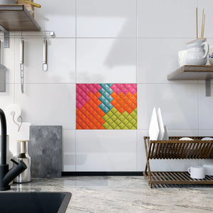 Ceramic Photo Tiles – Vibrant Colored Abstract - Dipaliz - Wall