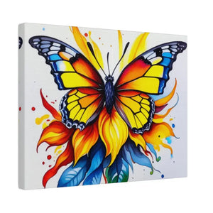 Vibrant Colored Butterfly Canvas Wall Art Energy Style - Dipaliz - Posters Prints & Visual Artwork