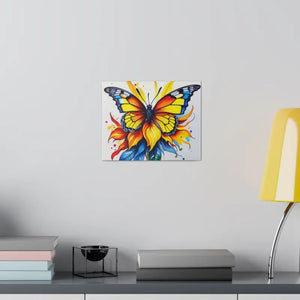 Vibrant Colored Butterfly Canvas Wall Art Energy Style - Dipaliz - Posters Prints & Visual Artwork