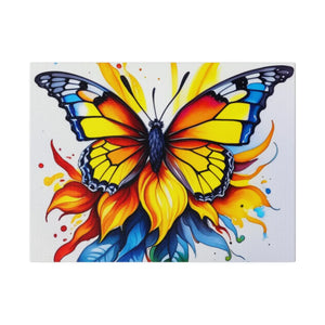Vibrant Colored Butterfly Canvas – Modern Decor - Dipaliz - Posters Prints & Visual Artwork