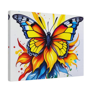 Vibrant Colored Butterfly Canvas – Modern Decor - Dipaliz - Posters Prints & Visual Artwork