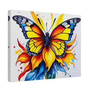 Vibrant Colored Butterfly Canvas – Modern Decor - Dipaliz - Posters Prints & Visual Artwork
