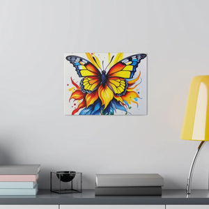 Vibrant Colored Butterfly Canvas – Modern Decor - Dipaliz - Posters Prints & Visual Artwork