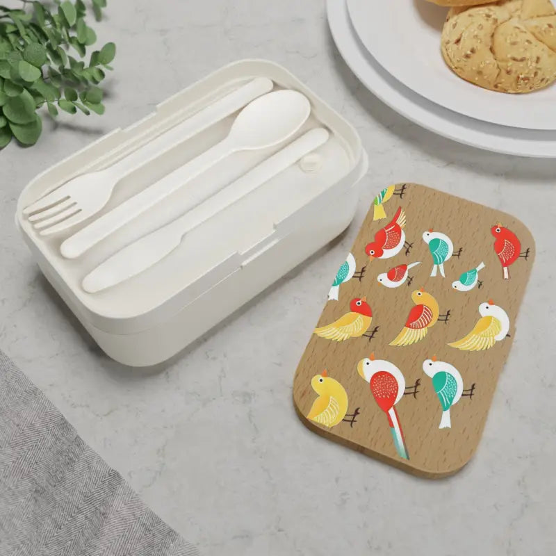 Vibrant Colorful Birds Bento Box for Lunchtime Fun - one Size Accessories