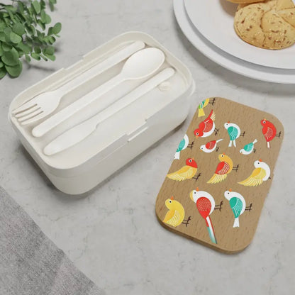 Vibrant Colorful Birds Bento Box for Lunchtime Fun - one Size Accessories