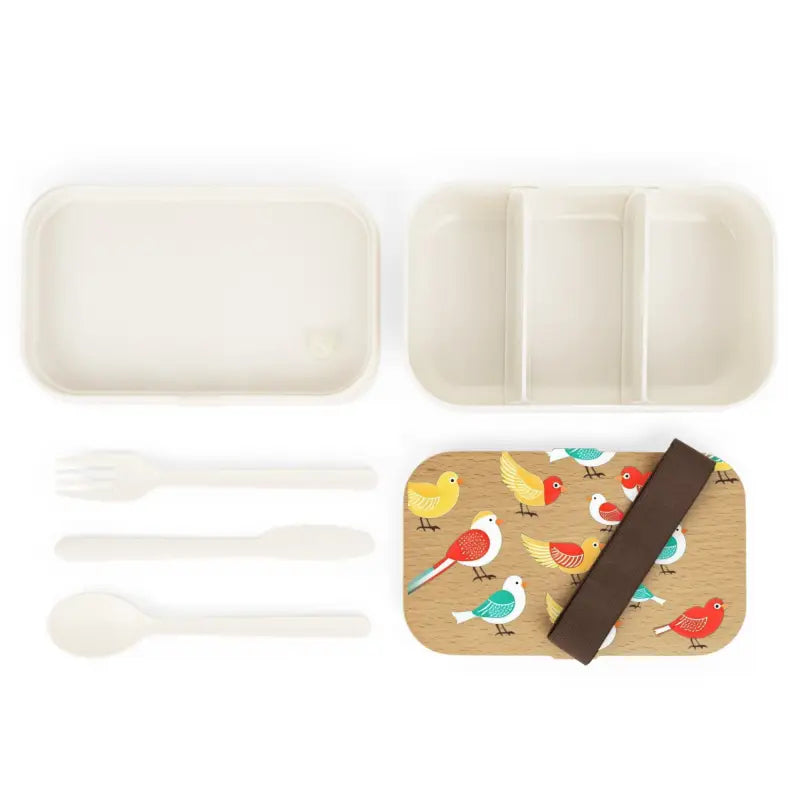 Vibrant Colorful Birds Bento Box for Lunchtime Fun - one Size Accessories