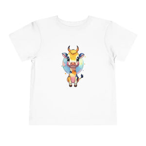 Colorful Cow Short Sleeve Tee Combed Cotton Delight - Dipaliz - T-shirts