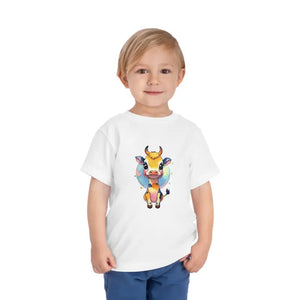 Colorful Cow Short Sleeve Tee Combed Cotton Delight - Dipaliz - White / 2t - T-shirts