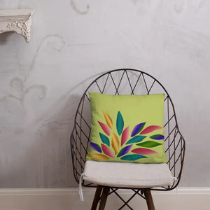 Colorful Petals Throw Pillow Insert Included - Dipaliz - 18″×18″ - Pillows