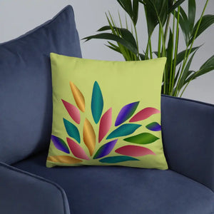 Colorful Petals Throw Pillow Insert Included - Dipaliz - Pillows