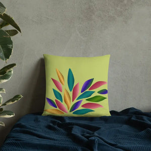 Colorful Petals Throw Pillow Insert Included - Dipaliz - Pillows