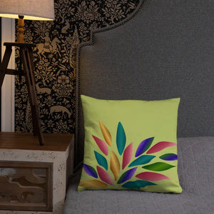 Colorful Petals Throw Pillow Insert Included - Dipaliz - Pillows