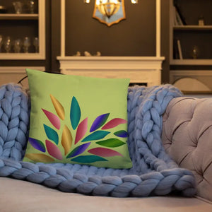 Colorful Petals Throw Pillow Insert Included - Dipaliz - Pillows