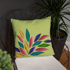 Colorful Petals Throw Pillow Insert Included - Dipaliz - Pillows
