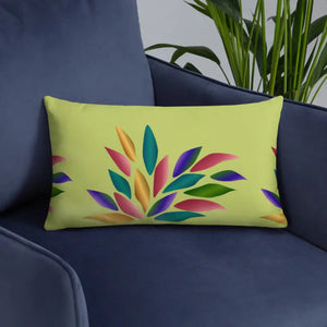 Colorful Petals Throw Pillow Insert Included - Dipaliz - Pillows
