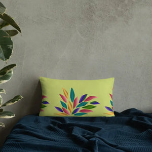 Colorful Petals Throw Pillow Insert Included - Dipaliz - Pillows