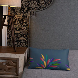 Colorful Petals Throw Pillow - Vibrant Home Decor - Dipaliz - Pillows