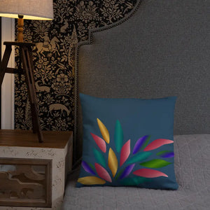 Colorful Petals Throw Pillow - Vibrant Home Decor - Dipaliz - Pillows
