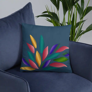 Colorful Petals Throw Pillow - Vibrant Home Decor - Dipaliz - Pillows