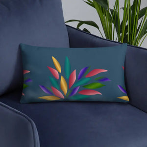 Colorful Petals Throw Pillow - Vibrant Home Decor - Dipaliz - Pillows