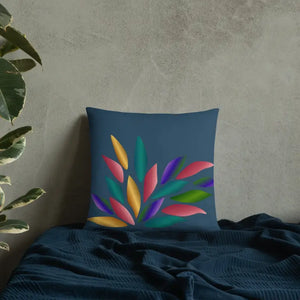 Colorful Petals Throw Pillow - Vibrant Home Decor - Dipaliz - Pillows