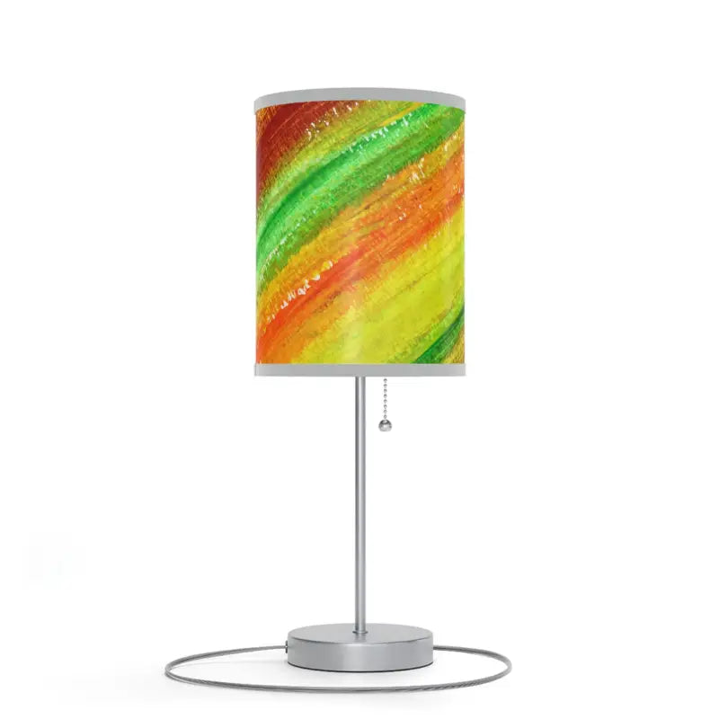 Brighten your Home Décor with Colorful Striped Lamp Elegance - Decor