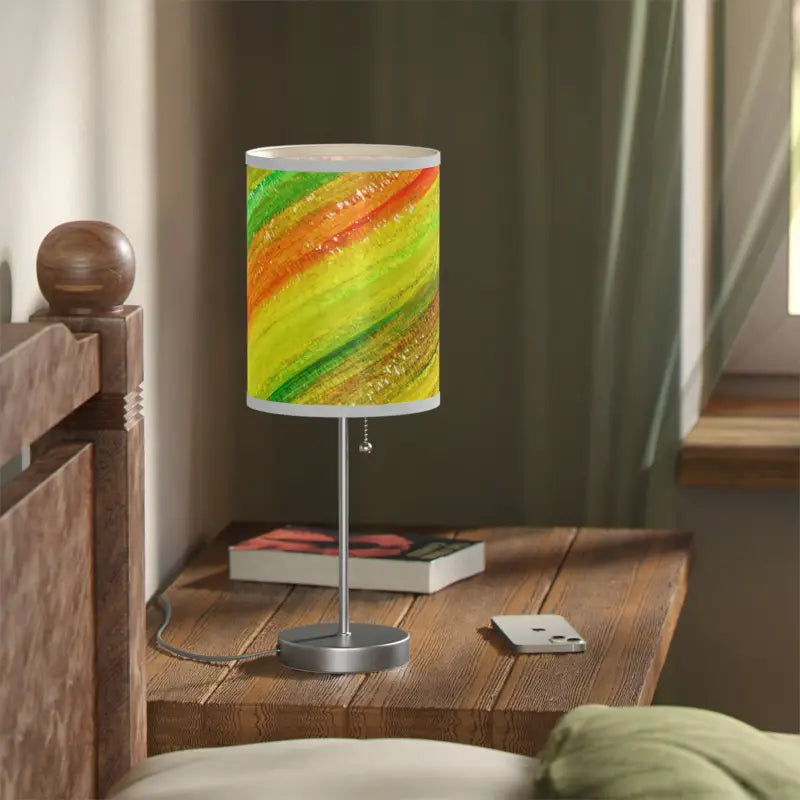 Brighten your Home Décor with Colorful Striped Lamp Elegance - Decor