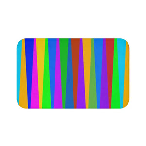 Colorful Stripes Bath Mat Modern Bathroom Style - Dipaliz - 34’’ × 21’’ - Home & Garden