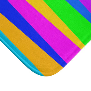 Colorful Stripes Bath Mat Modern Bathroom Style - Dipaliz - Home & Garden