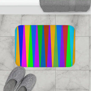 Colorful Stripes Bath Mat Modern Bathroom Style - Dipaliz - Home & Garden