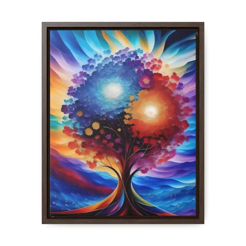 Vibrant Tree Canvas: Transform your Space with Nature’s Colors - 11″ x 14″ / Premium Gallery Wraps (1.25″)