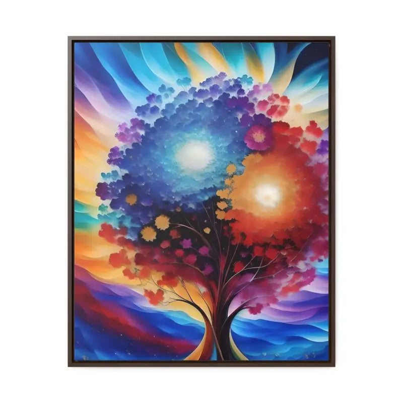 Vibrant Tree Canvas: Transform your Space with Nature’s Colors - 24″ x 30″ / Premium Gallery Wraps (1.25″)