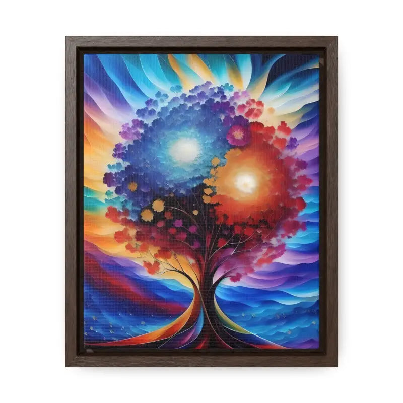 Vibrant Tree Canvas: Transform your Space with Nature’s Colors - 8″ x 10″ / Premium Gallery Wraps (1.25″)