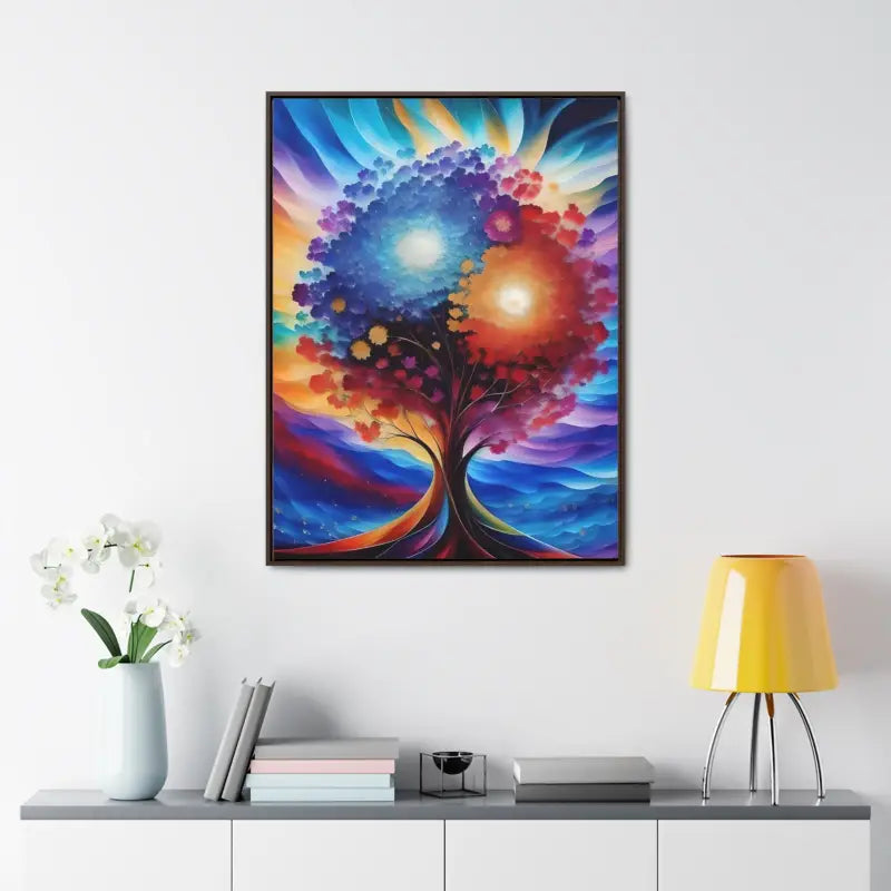 Vibrant Tree Canvas: Transform your Space with Nature’s Colors - Canvas