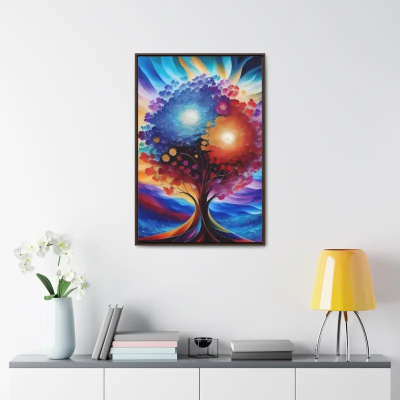 Vibrant Tree Canvas: Transform your Space with Nature’s Colors - Canvas