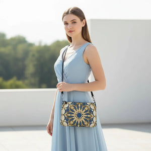 Vibrant Crossbody Bag - Mandala Faux Leather - Dipaliz - Cross Body Bags