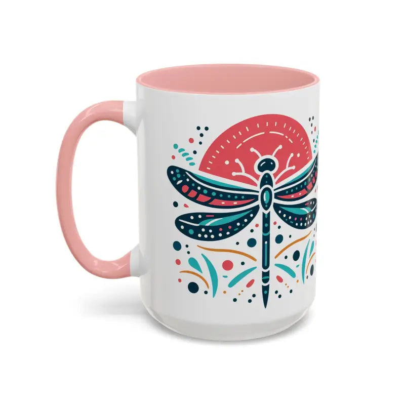 Vibrant Dragonfly Accent Coffee Mug for your Routine