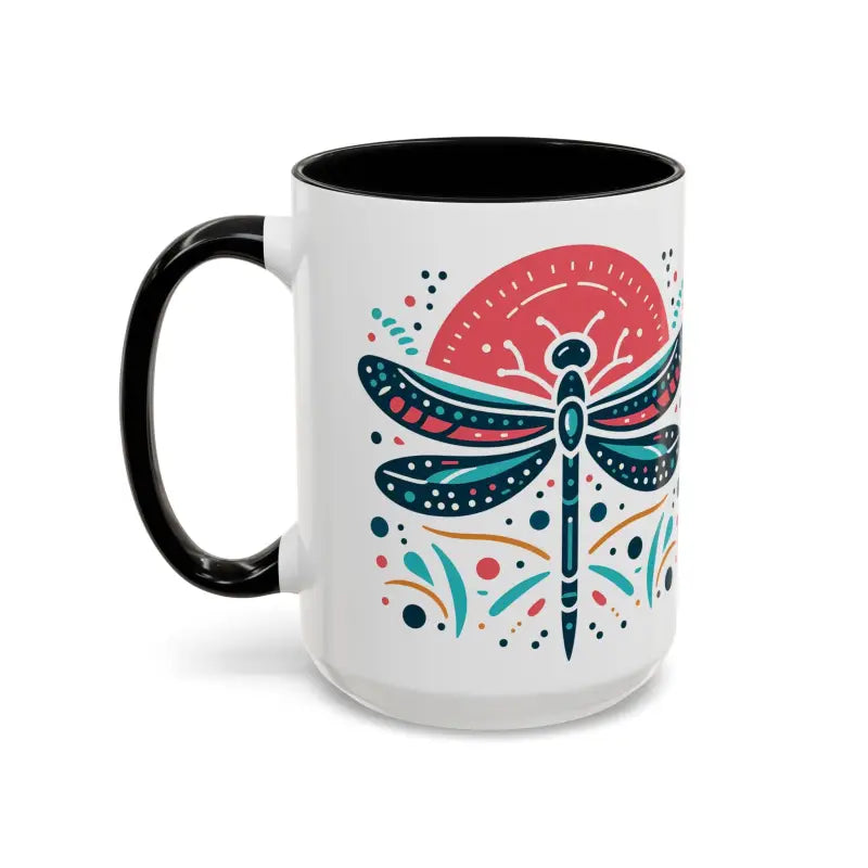 Vibrant Dragonfly Accent Coffee Mug for your Routine