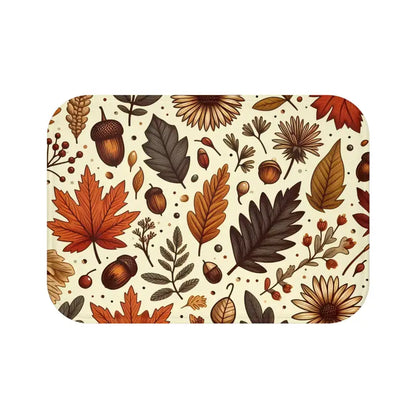 Transform your Bathroom with Vibrant Fall Foliage Bath Mat - 24’’ × 17’’ Home Decor