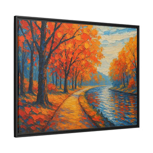 Vibrant Fall Landscape Canvas - Autumn Forest Wall Art - Dipaliz - Prints