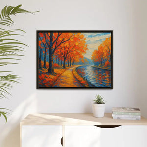 Vibrant Fall Landscape Canvas - Autumn Forest Wall Art - Dipaliz - Prints