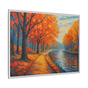 Vibrant Fall Landscape Canvas - Autumn Forest Wall Art - Dipaliz - Prints