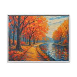 Vibrant Fall Landscape Canvas - Autumn Forest Wall Art - Dipaliz - 40’’ x 30’’ (horizontal) / White / 1.25’’ - Prints